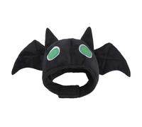 Disfraz de Halloween para gato - Peluche - Pegatina Mágica, Tapete de Halloween para perro y gato con forma de murciélago, sombrero ajustable, accesorio suave y cálido para mascotas