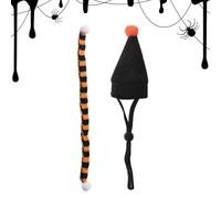 Disfraz De Halloween Para Hámsteres,Set Sombrero Y Bufanda Para Pequeños Animales - Accesorios para Mascotas para Cumpleaños y Fotografías de Interior