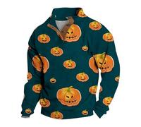 Disfraz de Halloween para hombre, sudadera con capucha para hombre, sudadera con capucha con estampado de calabaza, sudaderas con capucha de dibujos animados, calabazas, sudaderas con capucha de manga