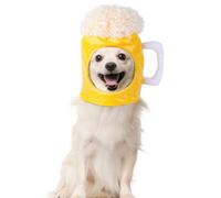 Disfraz de Halloween para mascotas, taza de cerveza para perro, disfraz de cosplay, fiesta de vacaciones, disfraz de invierno, gorro cálido