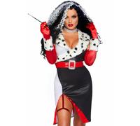 Disfraz De Halloween Para Mujer Cruella De Vil De Leg Avenue 86809