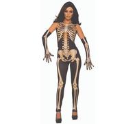 Disfraz De Mujer Lady Bones, Talla Única