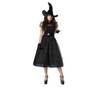 Disfraz de Halloween para mujer, vestido de bruja, cosplay, caja nocturna, mascarada, noche, adulto, role play personaje, dibujos animados, puppet