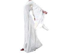 Disfraz de Halloween para mujer, vestido medieval, para mujer, disfraz de Halloween, adulto, manga larga, fiesta, disfraz de carnaval, victoriano, novia, gótico, vestido