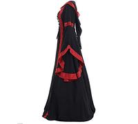 Disfraz De Halloween para Mujer Vestido Retro Los AñOs 50 Gracioso Medieval Estilo Victoriano Traje Vampiro Disfraces Adulto Carnaval Party