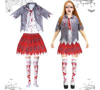 Disfraz de Halloween para Mujer - Zombi para Eventos Escalofríos, Carnaval