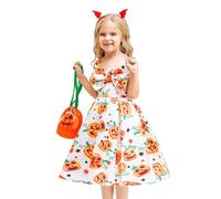 Disfraz de Halloween para niña | Vestido de fiesta para niña, disfraz de halloween, traje cómodo, ideal para eventos especiales y momentos festivos