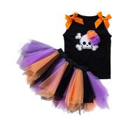 Disfraz de Halloween para niñas pequeñas, Chaleco y Vestido Hecho a Mano, Conjunto Ropa Informal Fiesta bebés 1 7 años Hombre Traje