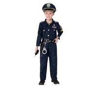 Disfraz De Halloween Para Niños - Conjunto de Vestir Agente,Carnaval Policía Disfraces | Para Niños De Halloween Teatro Reunión Vacacional Actividad Escolar