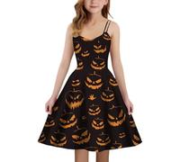 Disfraz de Halloween para niños y niñas | Vestidos para niñas elegantes Estilo medieval sin tirantes A|Line Perfecto para Halloween celebraciones y fiestas adecuadas para niños de 5 a 14 años