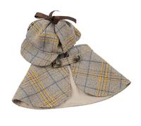 Disfraz de Halloween para perro, disfraz de detective de perro, disfraz de detective, accesorios para perros Sherlock Holmes Costume Pet Detective Costume Dogs Funny Dog Detective Dog Costume Small