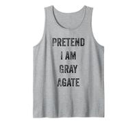 Disfraz de Halloween Pretend I Am Gray Agate Mineral Lover Camiseta sin Mangas