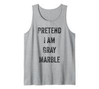 Disfraz de Halloween Pretend I Am Gray Marble Rock Stone Lover Camiseta sin Mangas