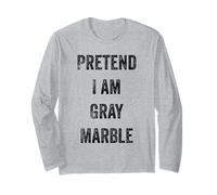 Disfraz de Halloween Pretend I Am Gray Marble Rock Stone Lover Manga Larga