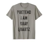 Disfraz de Halloween Pretend I Am Gray Quartz Mineral Lover Camiseta