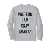 Disfraz de Halloween Pretend I Am Gray Quartz Mineral Lover Manga Larga