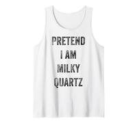 Disfraz de Halloween Pretend I Am Milky Quartz Mineral Lover Camiseta sin Mangas