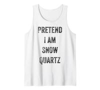 Disfraz de Halloween Pretend I Am Snow Quartz Mineral Lover Camiseta sin Mangas