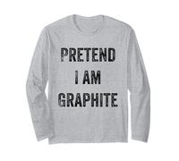 Disfraz de Halloween Que pretende Soy Amante de la Piedra Mineral de Grafito Manga Larga