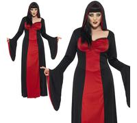Disfraz De Halloween Vampiro Para Damas Talla Plus 16-30 Medieval