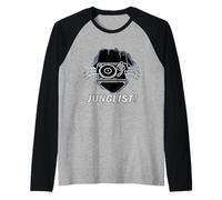 Disfraz de Halloween Ware Wolf Tear Drum and Bass Rave Junglist Camiseta Manga Raglan