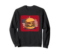 Disfraz de Hamburguesa Cool America en Colores patrióticos Sudadera