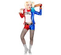 Funidelia | Disfraz de Harley Quinn - Escuadrón Suicida para mujer Superhéroes & DC Comics - Disfraz para adultos y divertidos accesorios para Fiestas, Carnaval y Halloween - Talla M