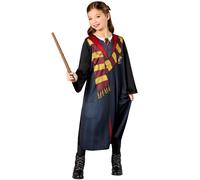 Disfraz De Hermoine Deluxe Con Túnica Para Niñas De Harry Potter + Varita