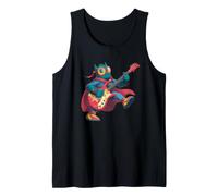 Disfraz de héroe Colorido con Guitarra para Capa Camiseta sin Mangas