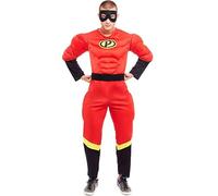 Disfraz de Héroe Party rojo para hombre Talla L