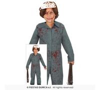 Disfraz De Hockey Sobre Hielo Para Niños Halloween Myers Con Máscara + Edad 3-12
