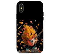 Disfraz de Hoja excitada con Guitarra eléctrica para Hombre y Mujer Carcasa para iPhone X/XS