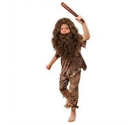 Disfraz de hombre de las cavernas para niños con peluca y barba inflable, disfraz de habitante de cueva para niños para el Día Mundial del Libro, proyectos escolares de la edad de piedra y disfraz