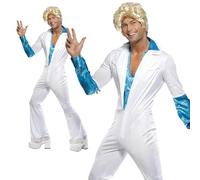 Disfraz De Hombre Disco De Los 70 Groovy Música Para Fiesta Nuevo