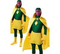 Rubie's Official Disney Marvel Vision Mens Costume, Adult Fancy Dress Standard