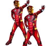 Disfraz De Iron Man Premium Super Deluxe Profesional Con Máscara Para Niños