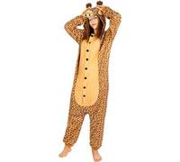 Funidelia | Disfraz de Jirafa Onesie para Hombre y Mujer Talla M Animales, Desierto - Color: Marrón - Divertidos Disfraces y complementos para Carnaval y Halloween