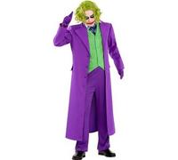 Funidelia Disfraz Oficial de Joker Caballero Oscuro para Hombre, Traje de Guasón para adulto, Disfraces de Halloween y Carnaval - Talla XXL