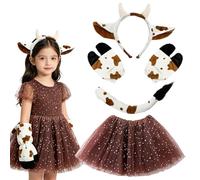 Disfraz de , juego de vestidos para niñas con diadema, cola y guantes con diseño de , falda tutú, adecuado para conciertos, , cosplay, carnaval, mascaradas, así como eventos escolares