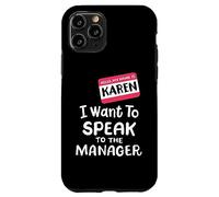 Disfraz de Karen Halloween Divertido con el Texto en inglés I Want To Speak to The Manager Carcasa para iPhone 11 Pro