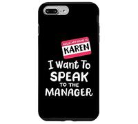 Disfraz de Karen Halloween Divertido con el Texto en inglés I Want To Speak to The Manager Carcasa para iPhone 7 Plus/8 Plus