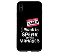 Disfraz de Karen Halloween Divertido con el Texto en inglés I Want To Speak to The Manager Carcasa para iPhone XS MAX