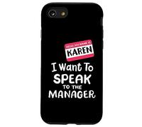 Disfraz de Karen Halloween Divertido con el Texto en inglés I Want To Speak to The Manager Carcasa para iPhone SE (2020) / 7/8