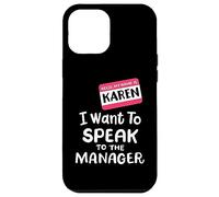 Disfraz de Karen Halloween Divertido con el Texto en inglés I Want To Speak to The Manager Carcasa para iPhone 12 Pro MAX