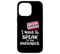 Disfraz de Karen Halloween Divertido con el Texto en inglés I Want To Speak to The Manager Carcasa para iPhone 14 Pro MAX