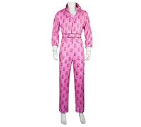 Disfraz de Ken de muñeca de Ken para cosplay de los años 80 y 90, traje con cinturón para Halloween, discoteca, fiesta hippie (Ken, XL)