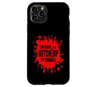Disfraz de Ketchup de Tomate Rojo DIY Estoy aquí para Ketchup en Las Cosas Carcasa para iPhone 11 Pro