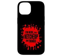 Disfraz de Ketchup de Tomate Rojo DIY Estoy aquí para Ketchup en Las Cosas Carcasa para iPhone 14