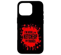 Disfraz de Ketchup de Tomate Rojo DIY Estoy aquí para Ketchup en Las Cosas Carcasa para iPhone 16 Pro