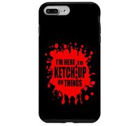Disfraz de Ketchup de Tomate Rojo DIY Estoy aquí para Ketchup en Las Cosas Carcasa para iPhone 7 Plus/8 Plus